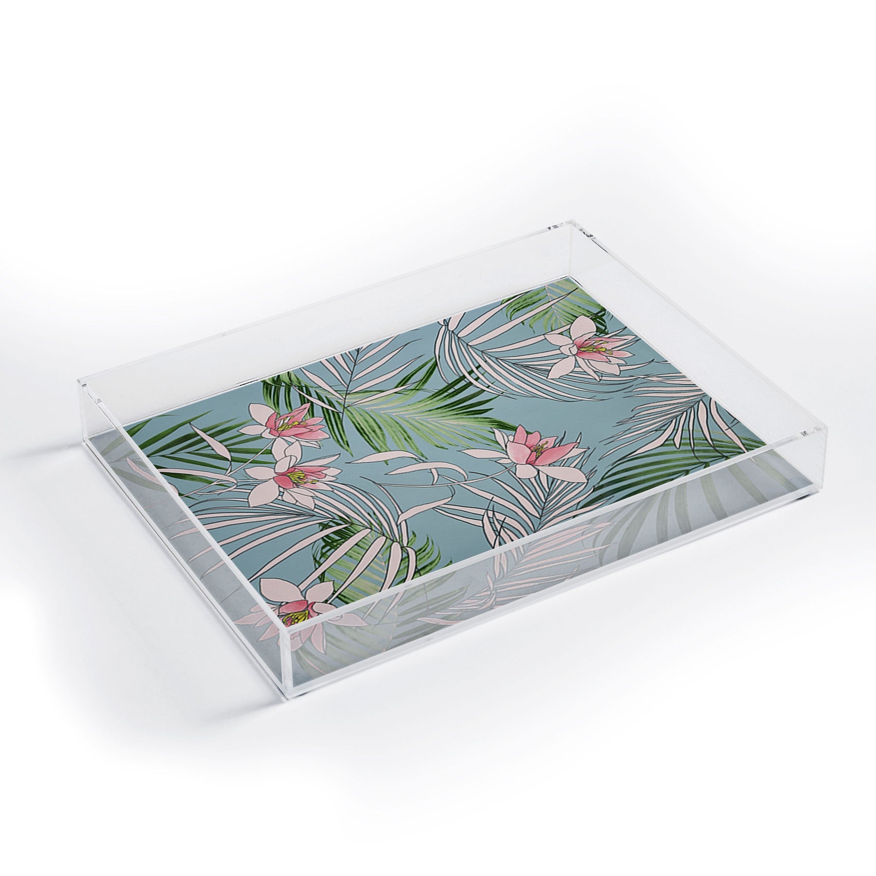 DENY Designs pb palm beach floral Acrylic Tray