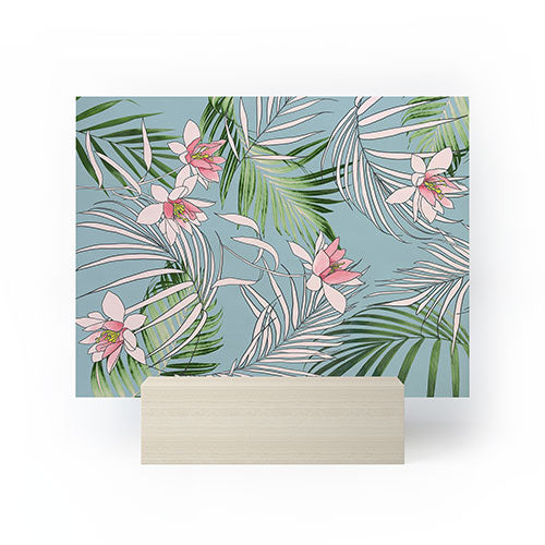 DENY Designs pb palm beach floral Mini Art Print
