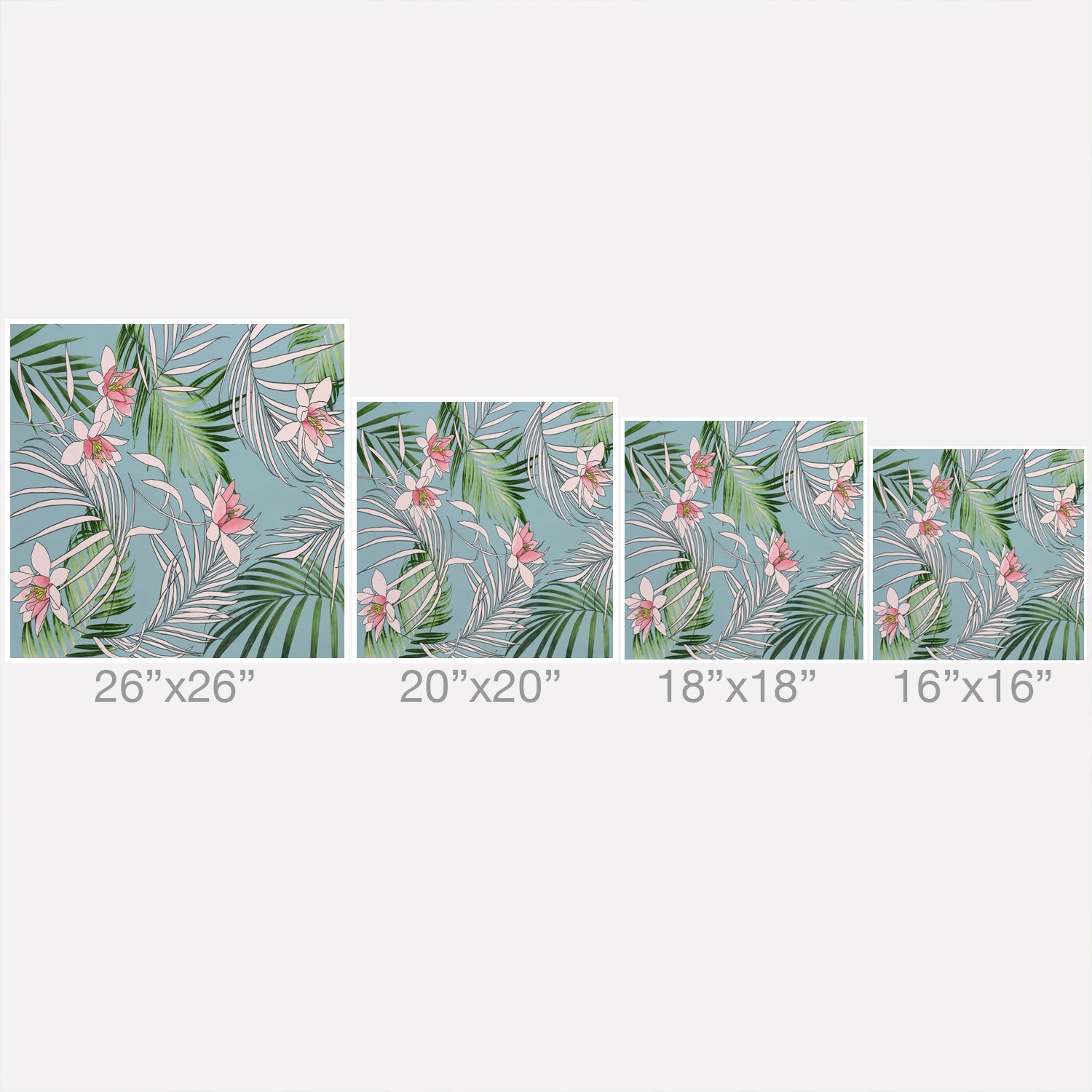 DENY Designs pb palm beach floral Outdoor Throw Pillow