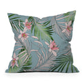 DENY Designs pb palm beach floral Outdoor Throw Pillow