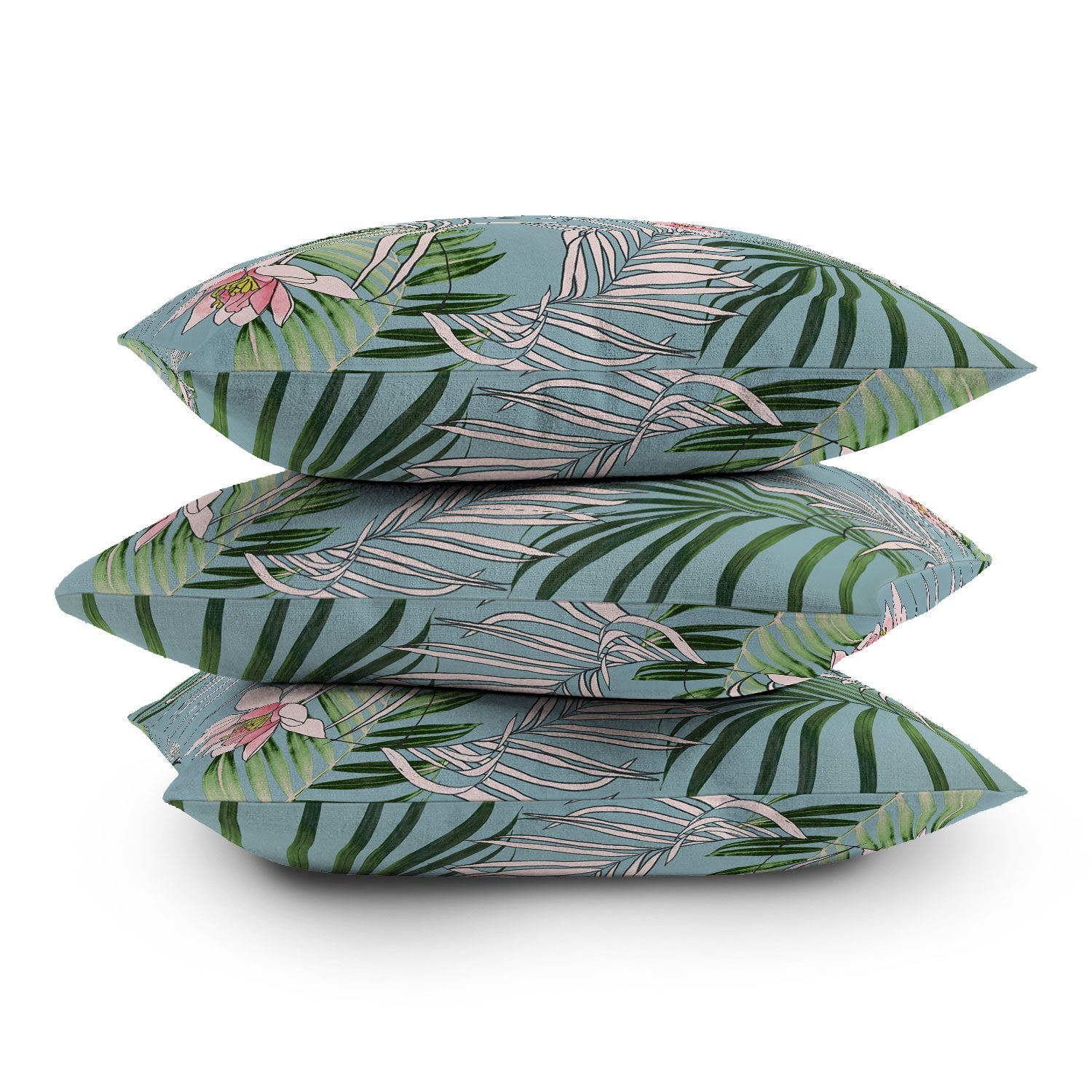 DENY Designs pb palm beach floral Outdoor Throw Pillow