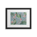 DENY Designs pb palm beach floral Framed Art Print