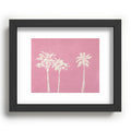 DENY Designs pb pink palm trees Recessed Framing Rectangle