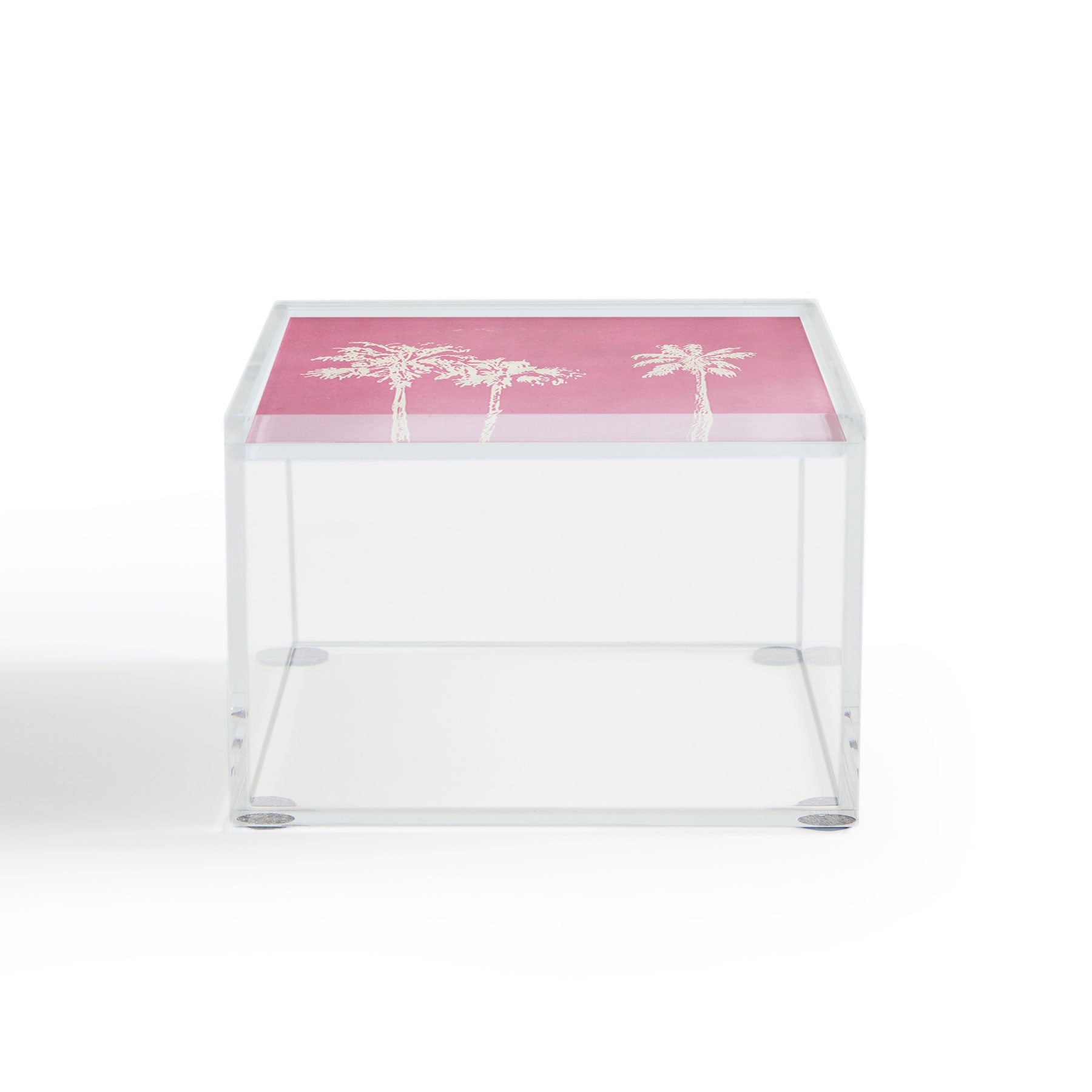 DENY Designs pb pink palm trees Acrylic Box