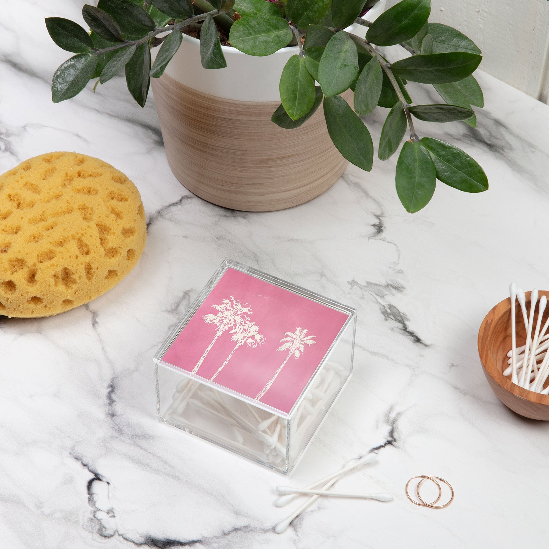 DENY Designs pb pink palm trees Acrylic Box