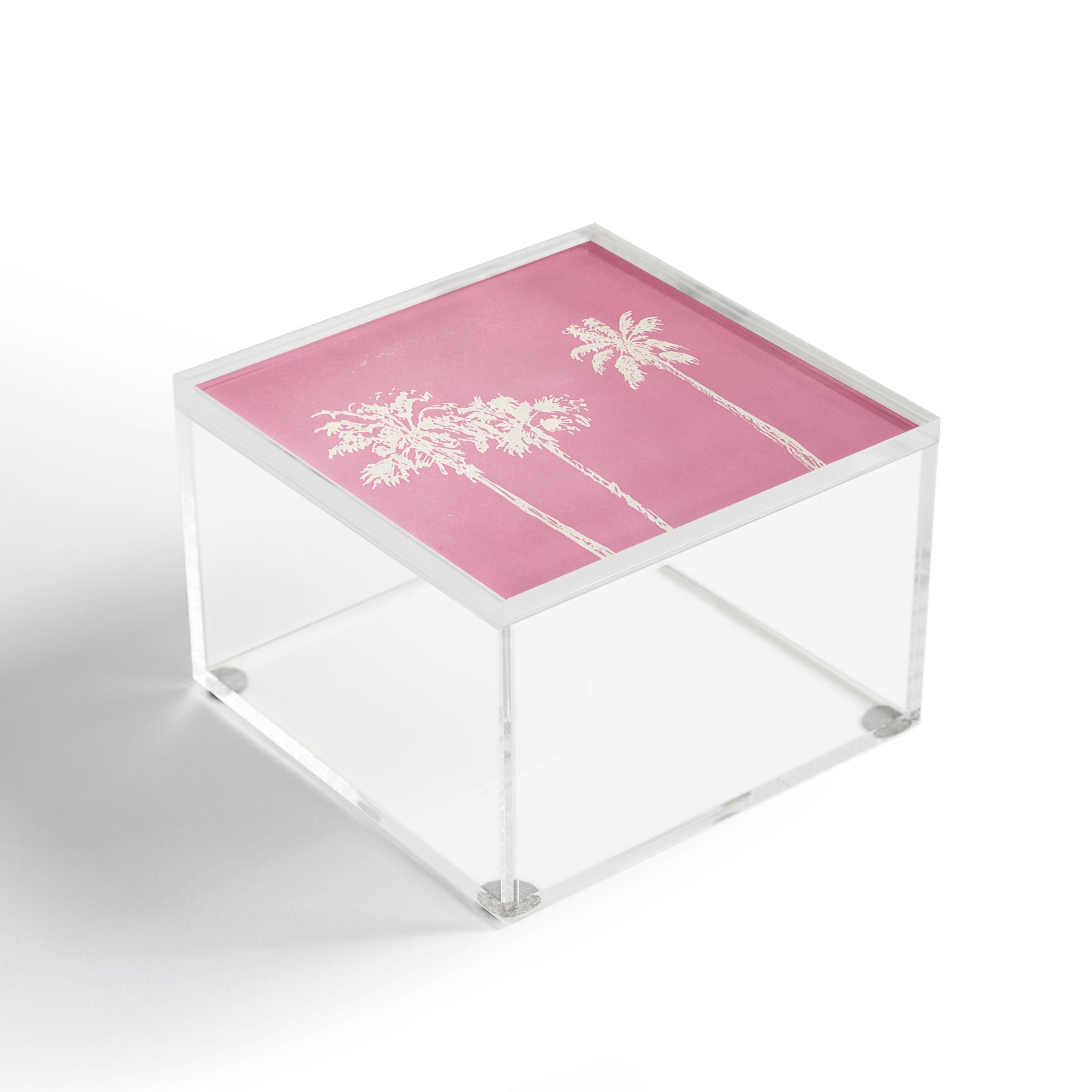 DENY Designs pb pink palm trees Acrylic Box