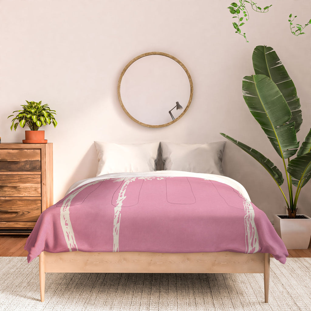 DENY Designs pb pink palm trees Comforter