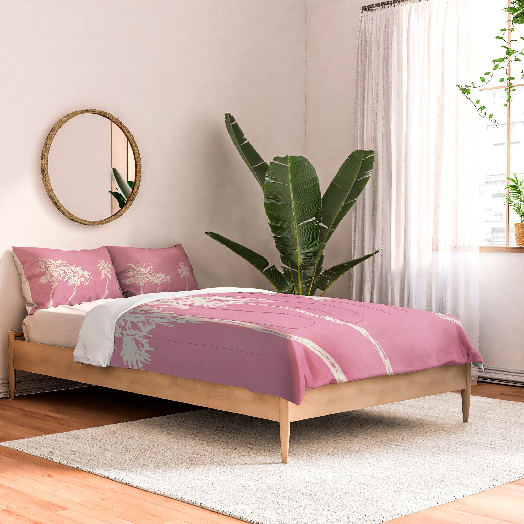 DENY Designs pb pink palm trees Comforter