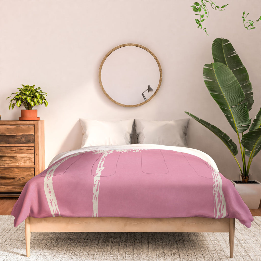 DENY Designs pb pink palm trees Comforter