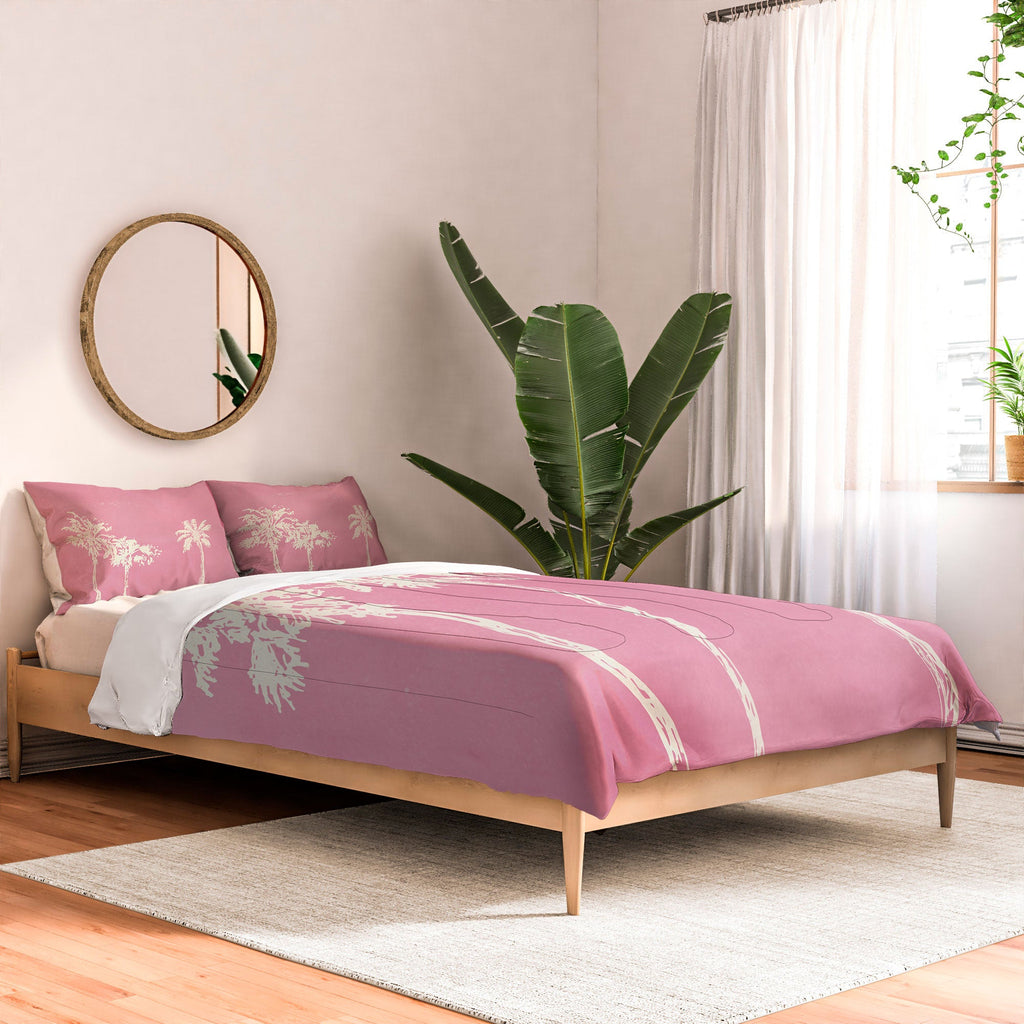 DENY Designs pb pink palm trees Comforter