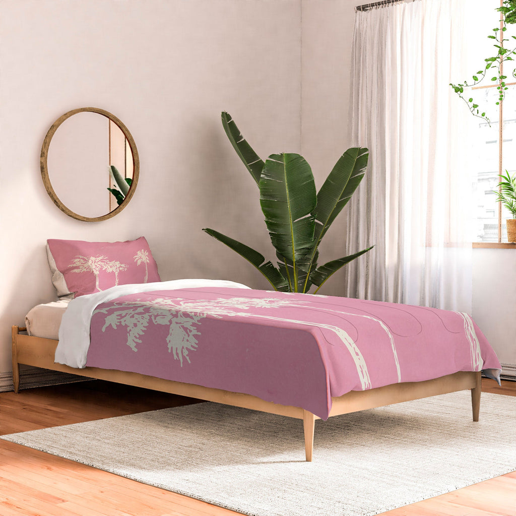 DENY Designs pb pink palm trees Comforter