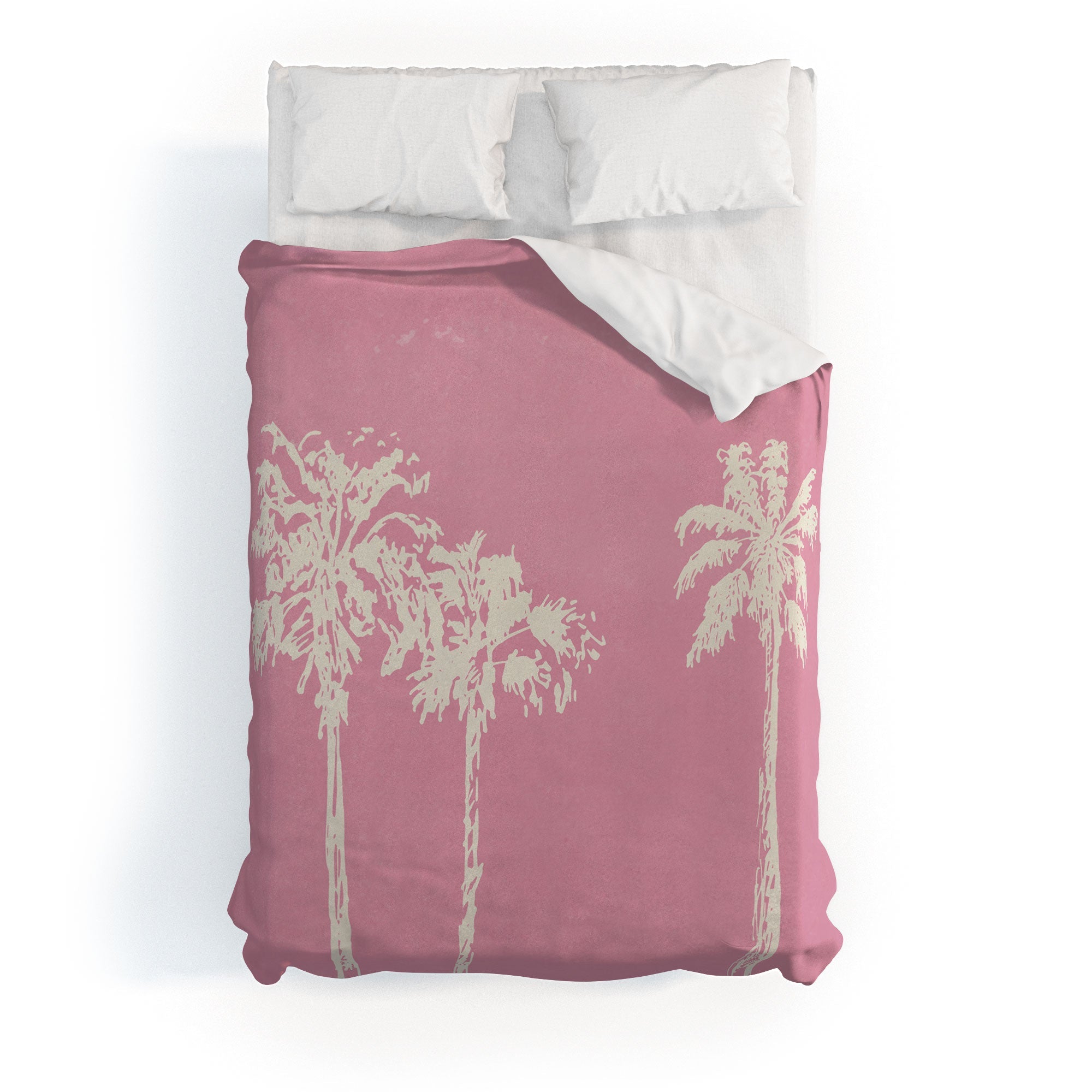 DENY Designs pb pink palm trees Duvet Cover