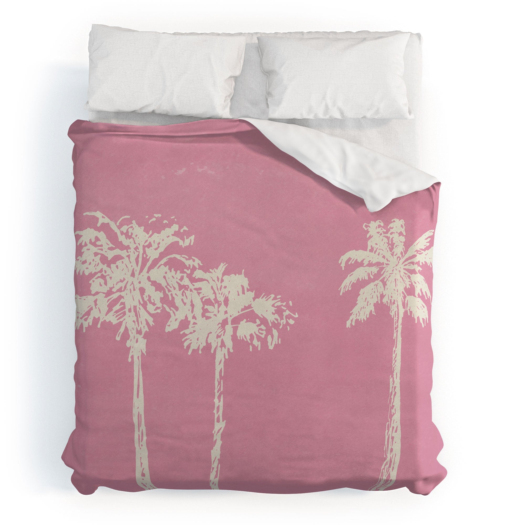 DENY Designs pb pink palm trees Duvet Cover