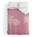 DENY Designs pb pink palm trees Duvet Cover