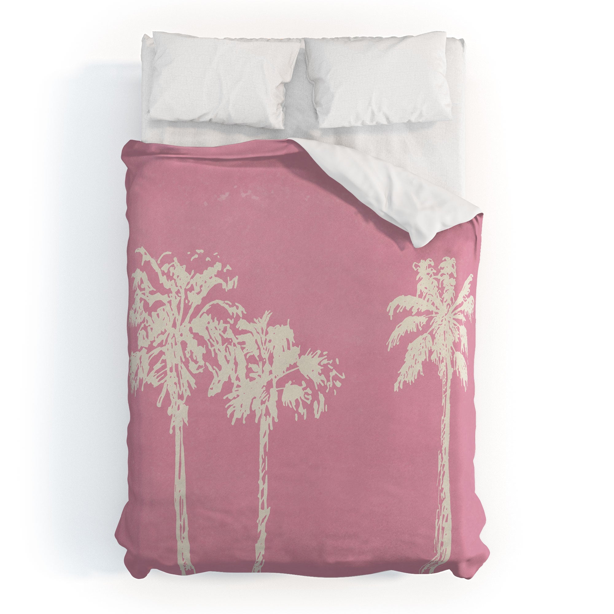 DENY Designs pb pink palm trees Duvet Cover