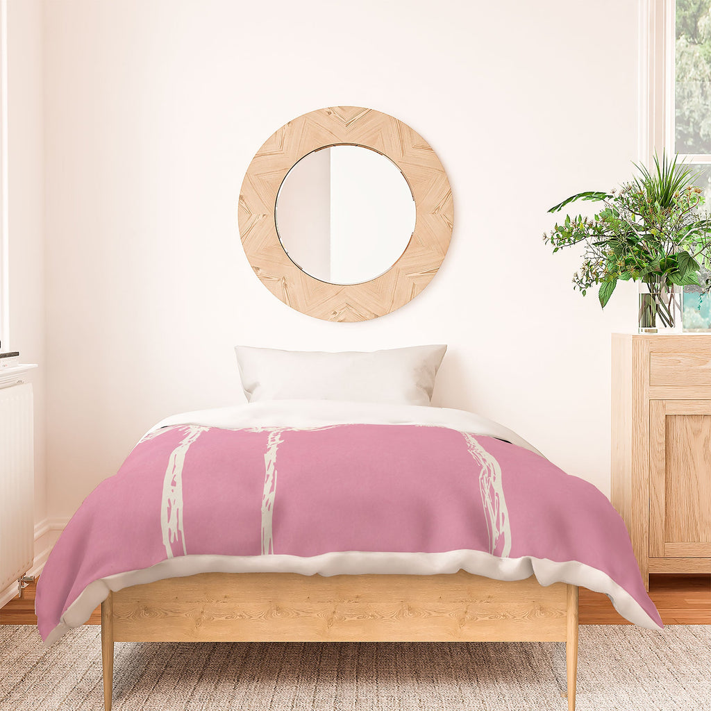 DENY Designs pb pink palm trees Duvet Cover