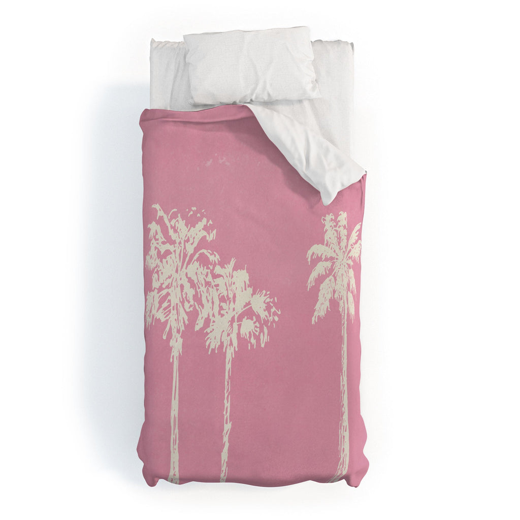 DENY Designs pb pink palm trees Duvet Cover