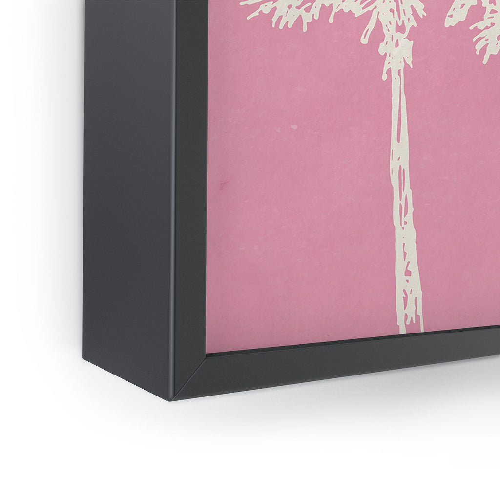 DENY Designs pb pink palm trees Framed Mini Art Print