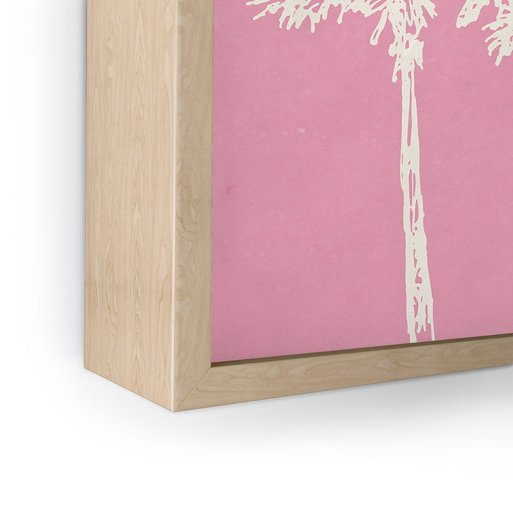 DENY Designs pb pink palm trees Framed Mini Art Print