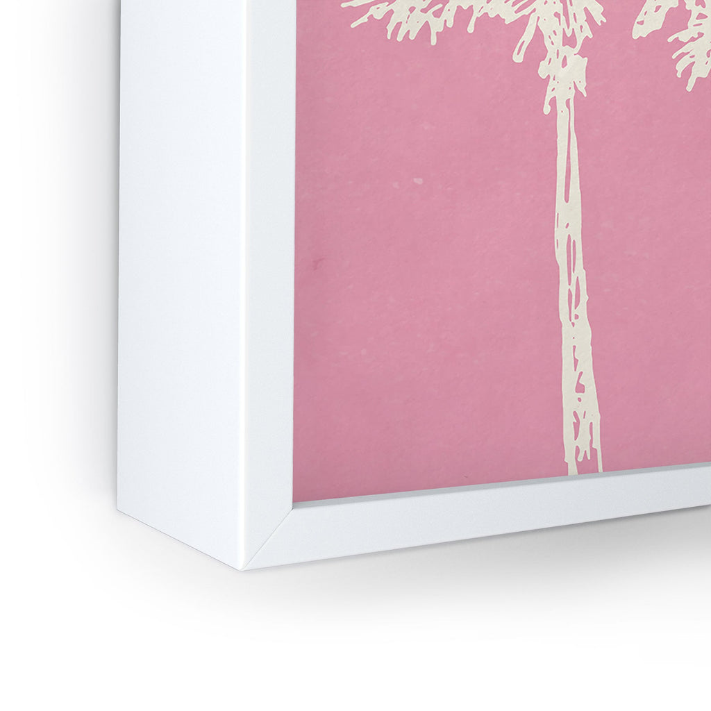 DENY Designs pb pink palm trees Framed Mini Art Print