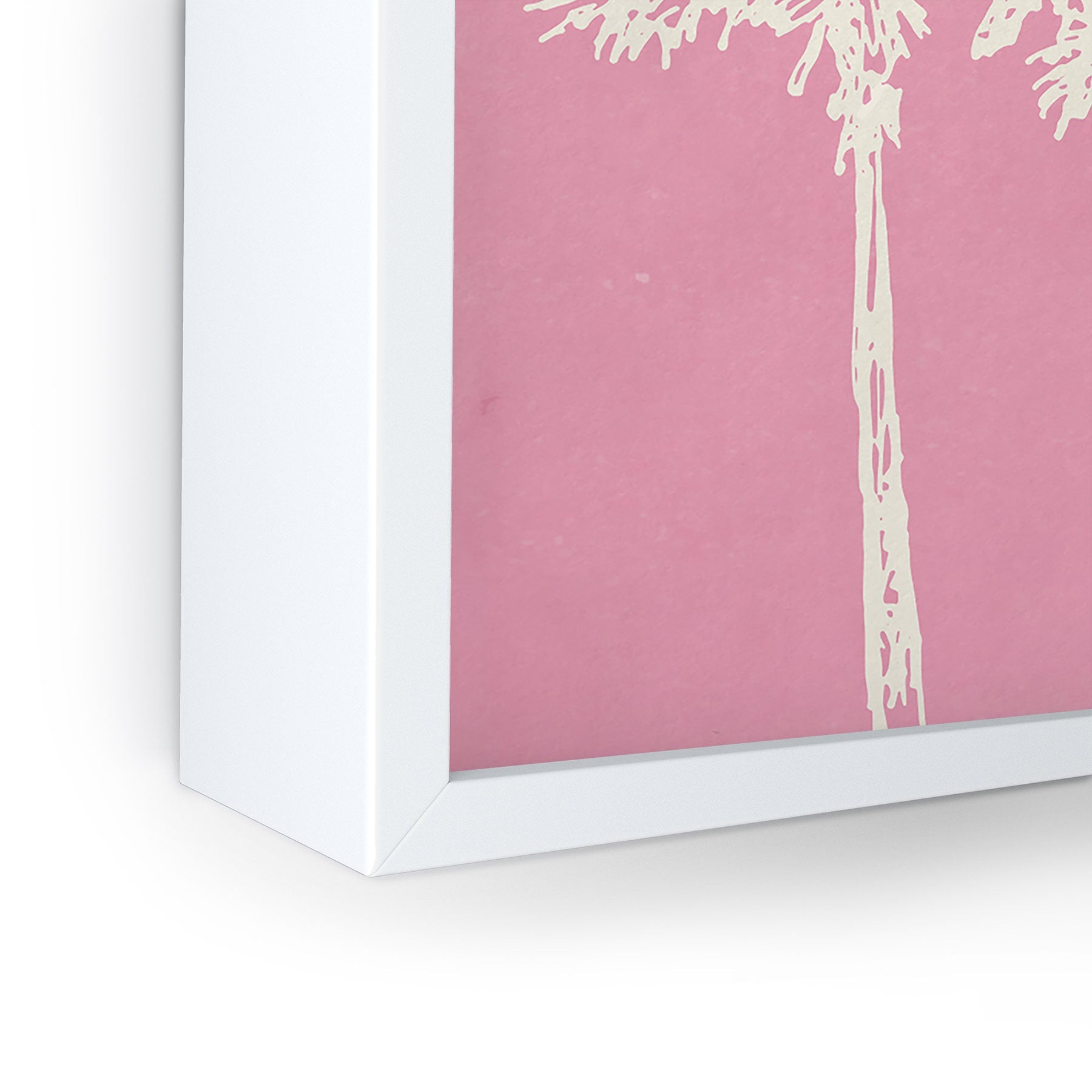 DENY Designs pb pink palm trees Framed Mini Art Print