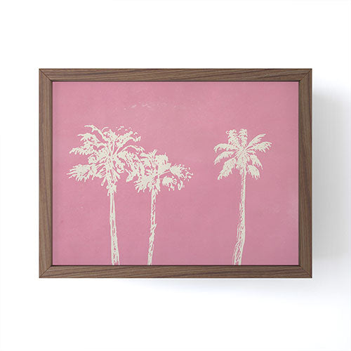 DENY Designs pb pink palm trees Framed Mini Art Print