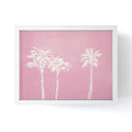 DENY Designs pb pink palm trees Framed Mini Art Print
