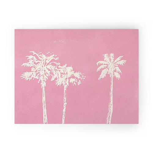 DENY Designs pb pink palm trees Mini Art Print
