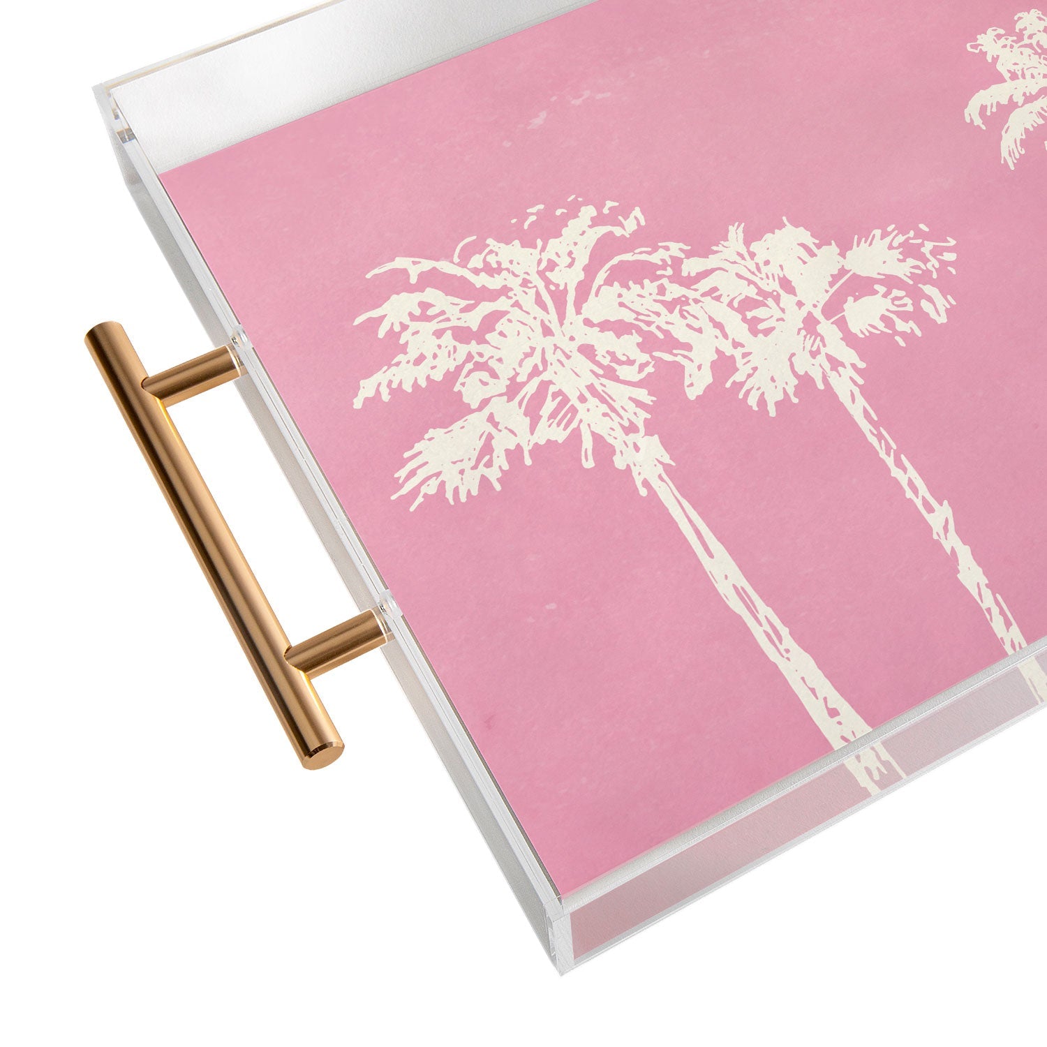 DENY Designs pb pink palm trees Acrylic Tray