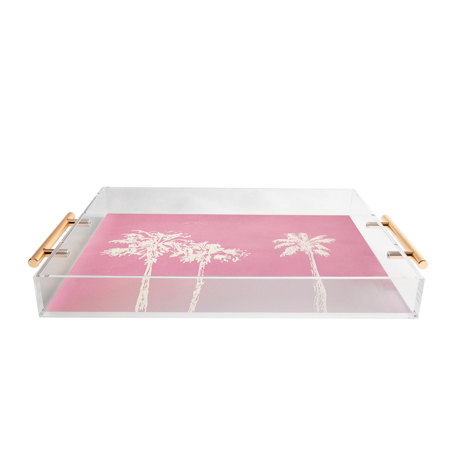DENY Designs pb pink palm trees Acrylic Tray