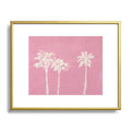 DENY Designs pb pink palm trees Metal Framed Art Print