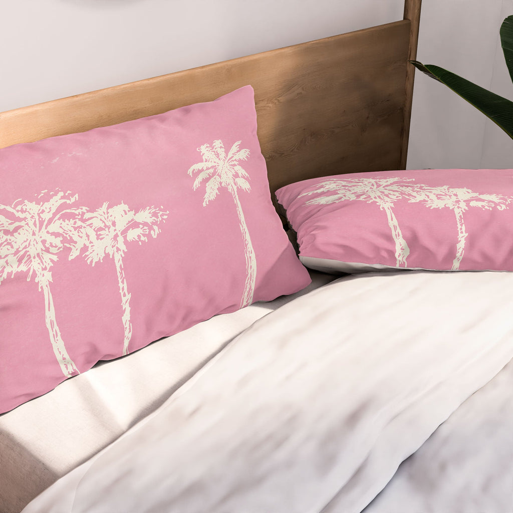 DENY Designs pb pink palm trees Pillow Shams