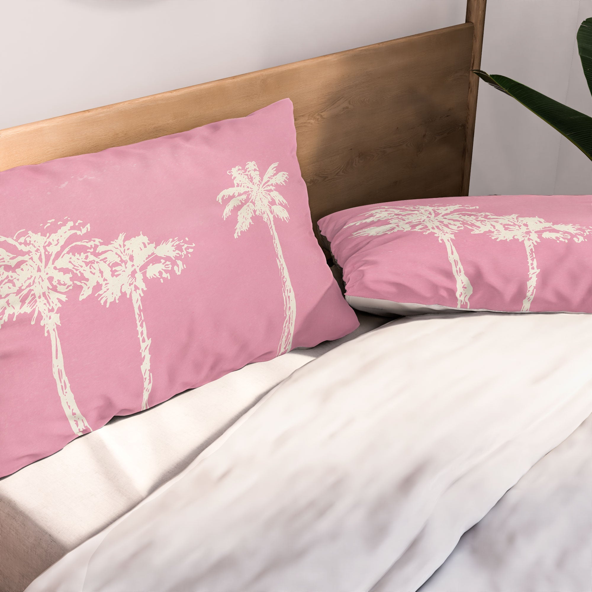 DENY Designs pb pink palm trees Pillow Shams
