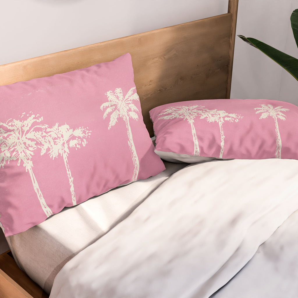 DENY Designs pb pink palm trees Pillow Shams