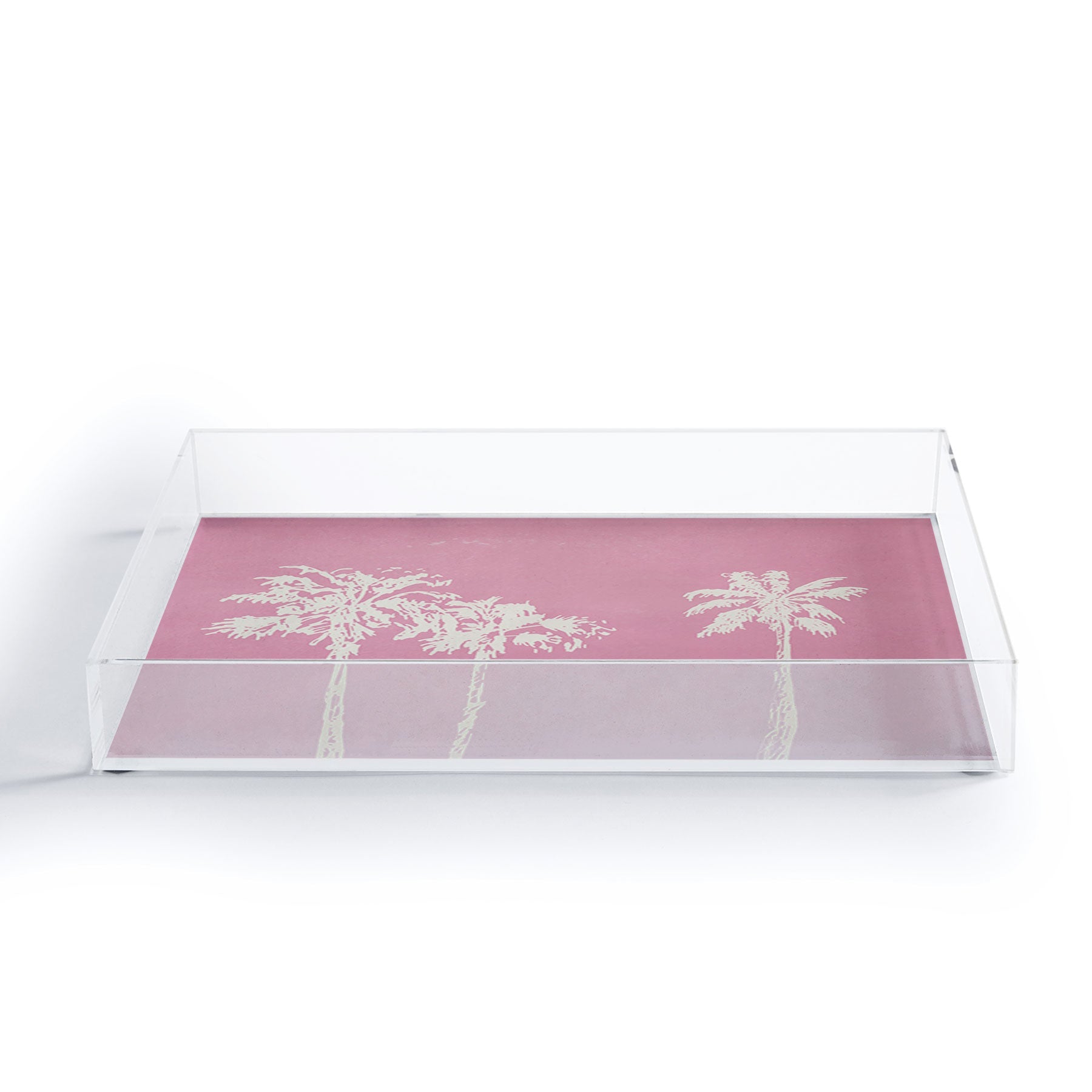 DENY Designs pb pink palm trees Acrylic Tray