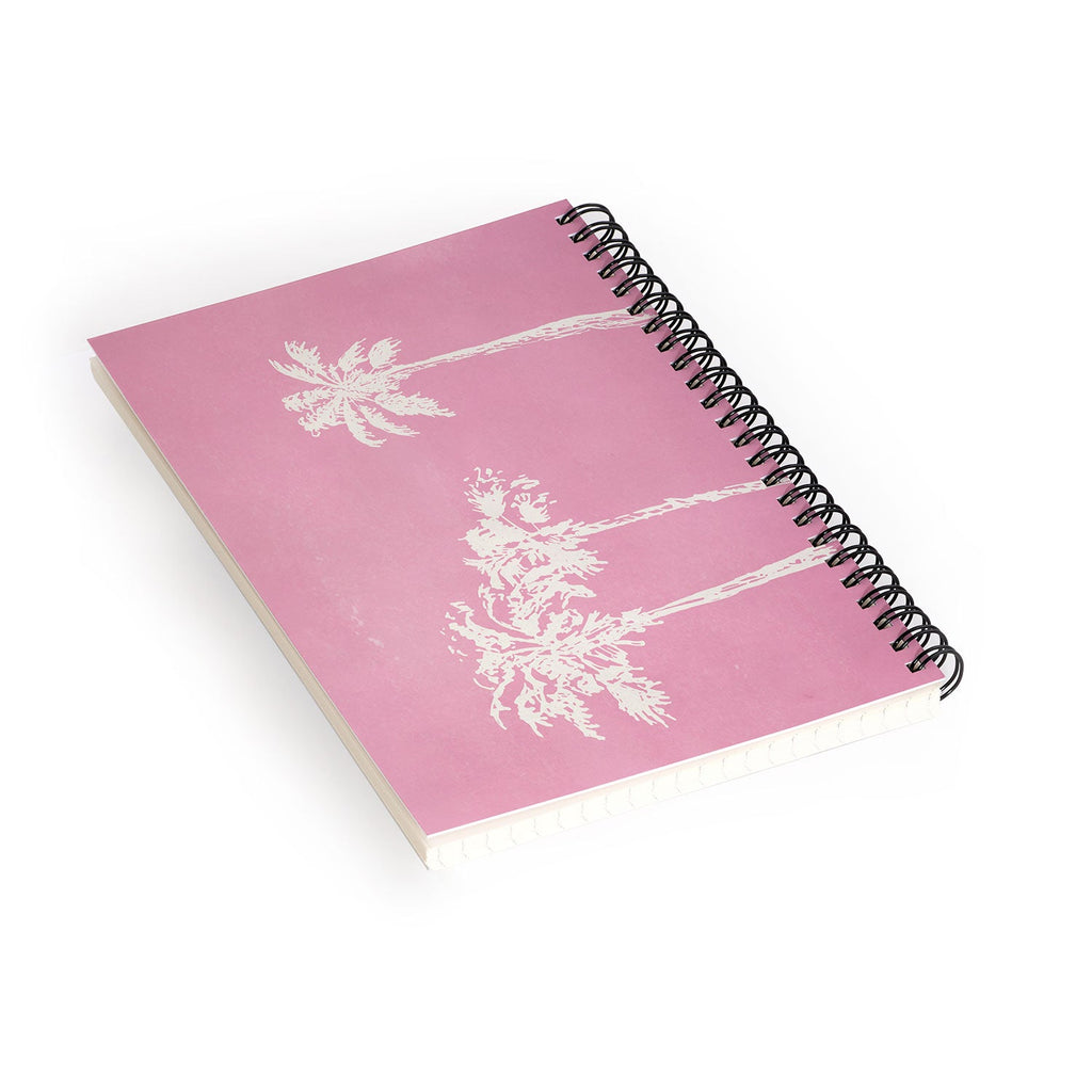 DENY Designs pb pink palm trees Spiral Notebook