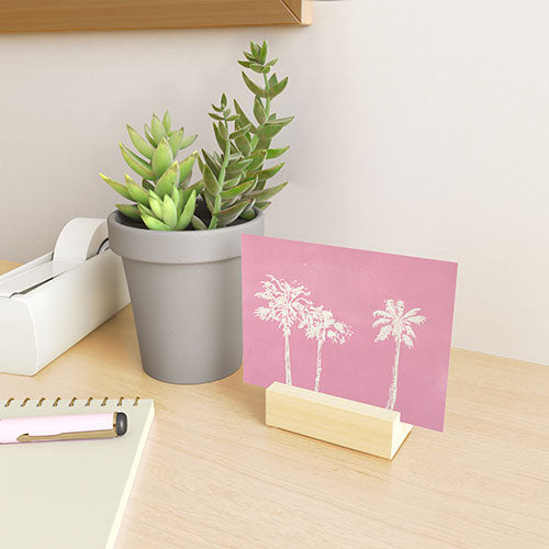 DENY Designs pb pink palm trees Mini Art Print