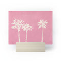 DENY Designs pb pink palm trees Mini Art Print