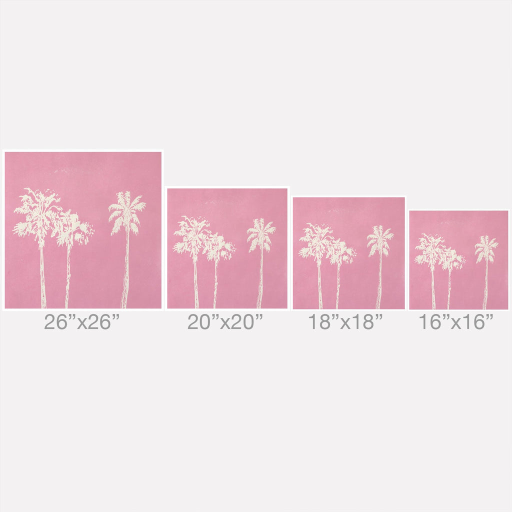 DENY Designs pb pink palm trees Outdoor Throw Pillow