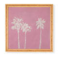 DENY Designs pb pink palm trees Framed Wall Art