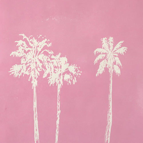 DENY Designs pb pink palm trees Shower Curtain