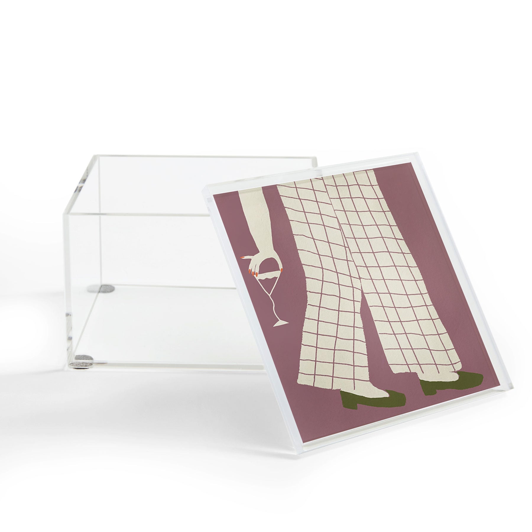 DENY Designs Pinkies Up Whimsy Acrylic Box