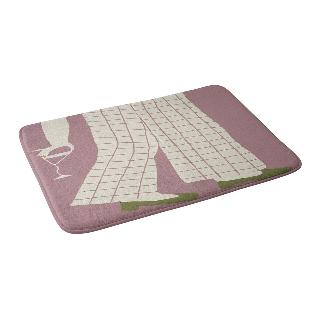 DENY Designs Pinkies Up Whimsy Memory Foam Bath Mat