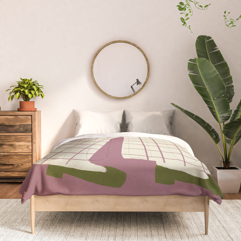 DENY Designs Pinkies Up Whimsy Comforter
