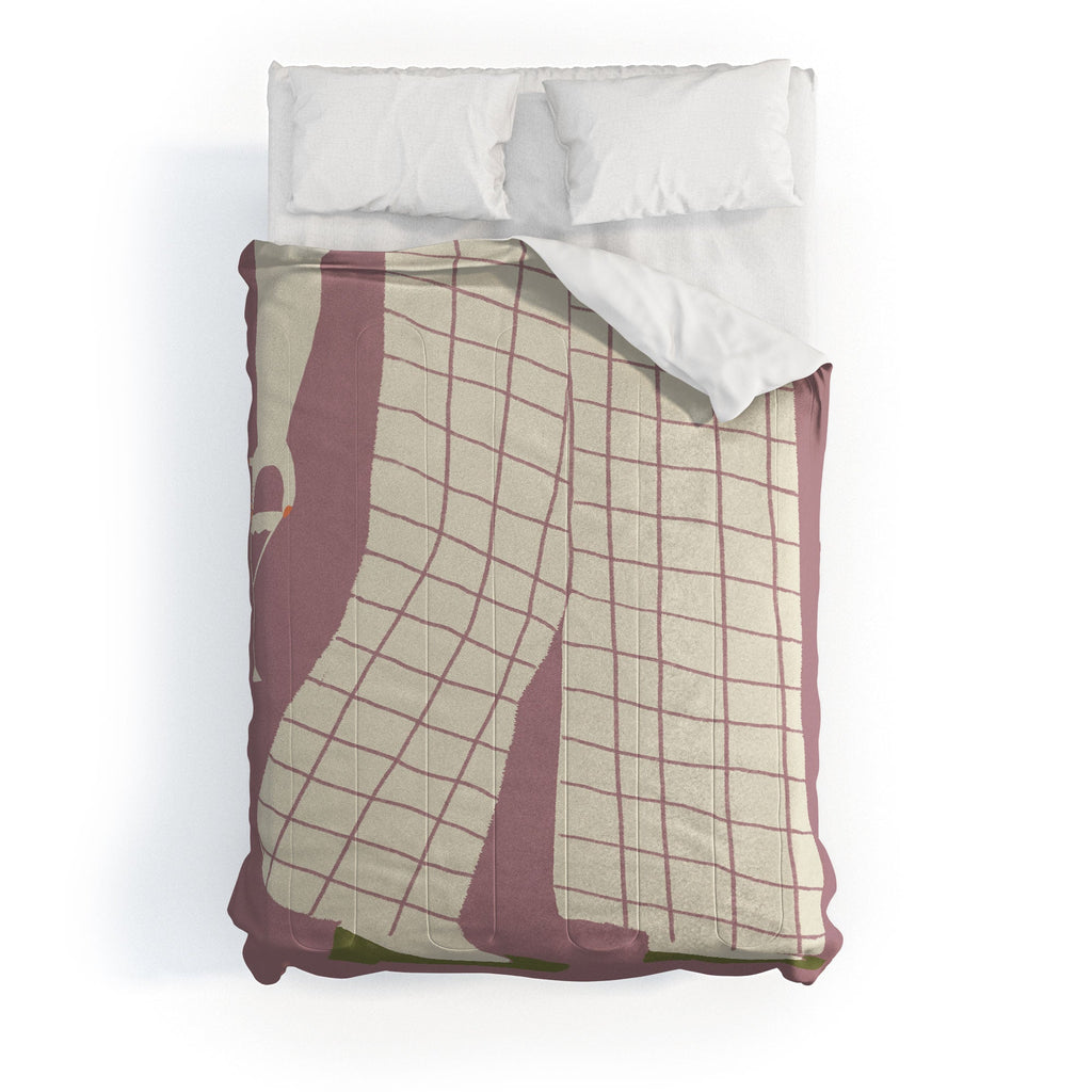 DENY Designs Pinkies Up Whimsy Comforter
