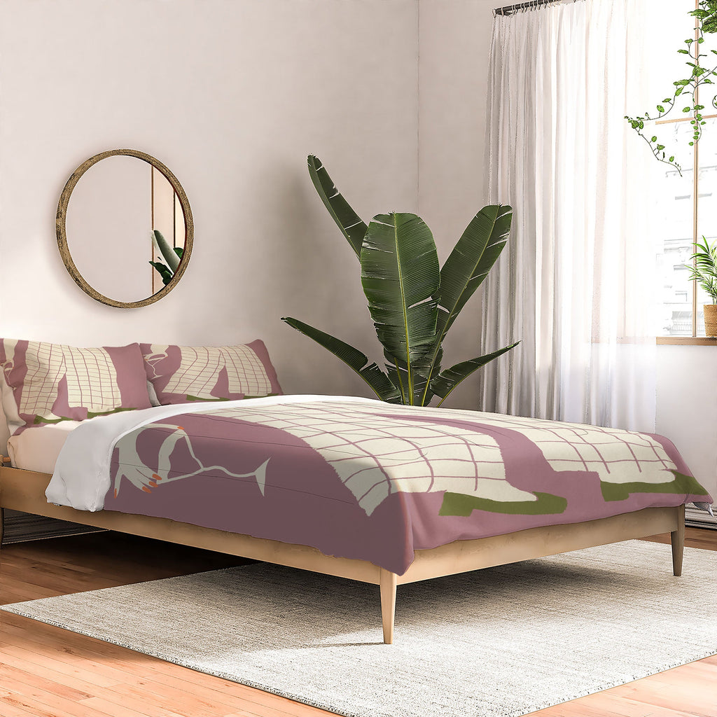 DENY Designs Pinkies Up Whimsy Comforter