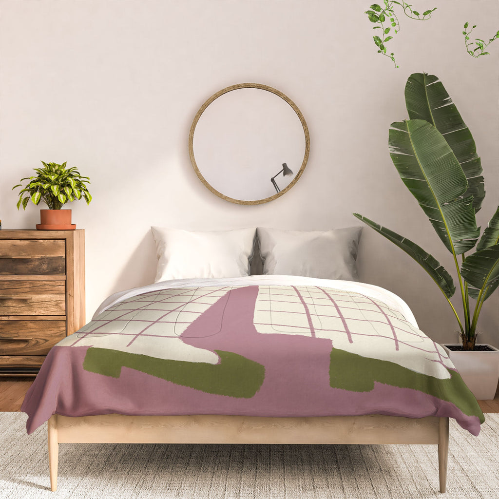 DENY Designs Pinkies Up Whimsy Comforter