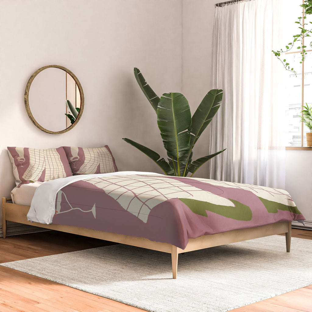 DENY Designs Pinkies Up Whimsy Comforter