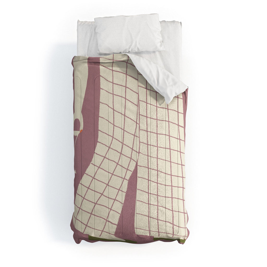 DENY Designs Pinkies Up Whimsy Comforter