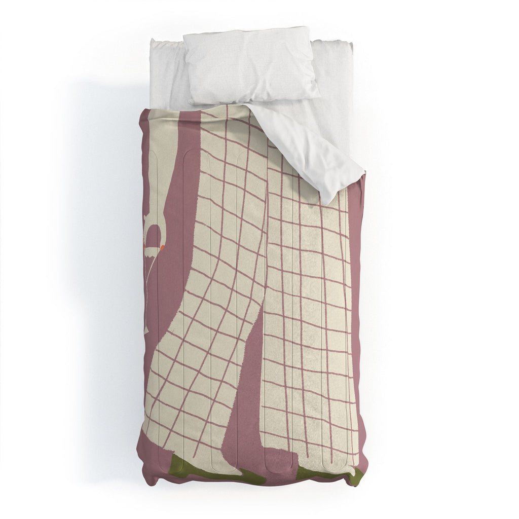 DENY Designs Pinkies Up Whimsy Comforter